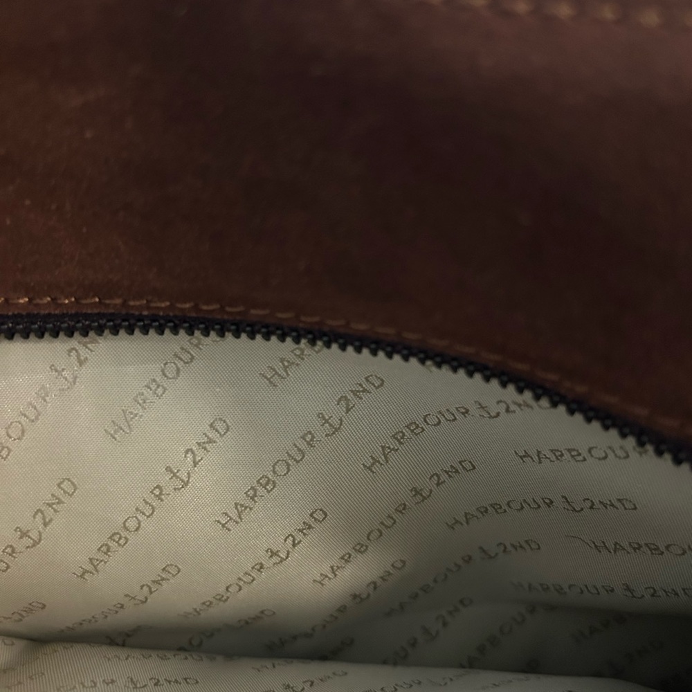 Brown Suede Crossbody Bag - Picture 7 of 12